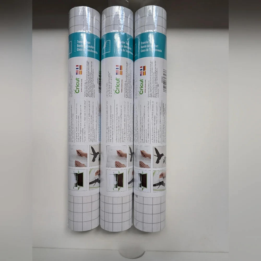 Cricut Transfer Tape – Standard Grip – Lot of 3 Rolls (New & Sealed)